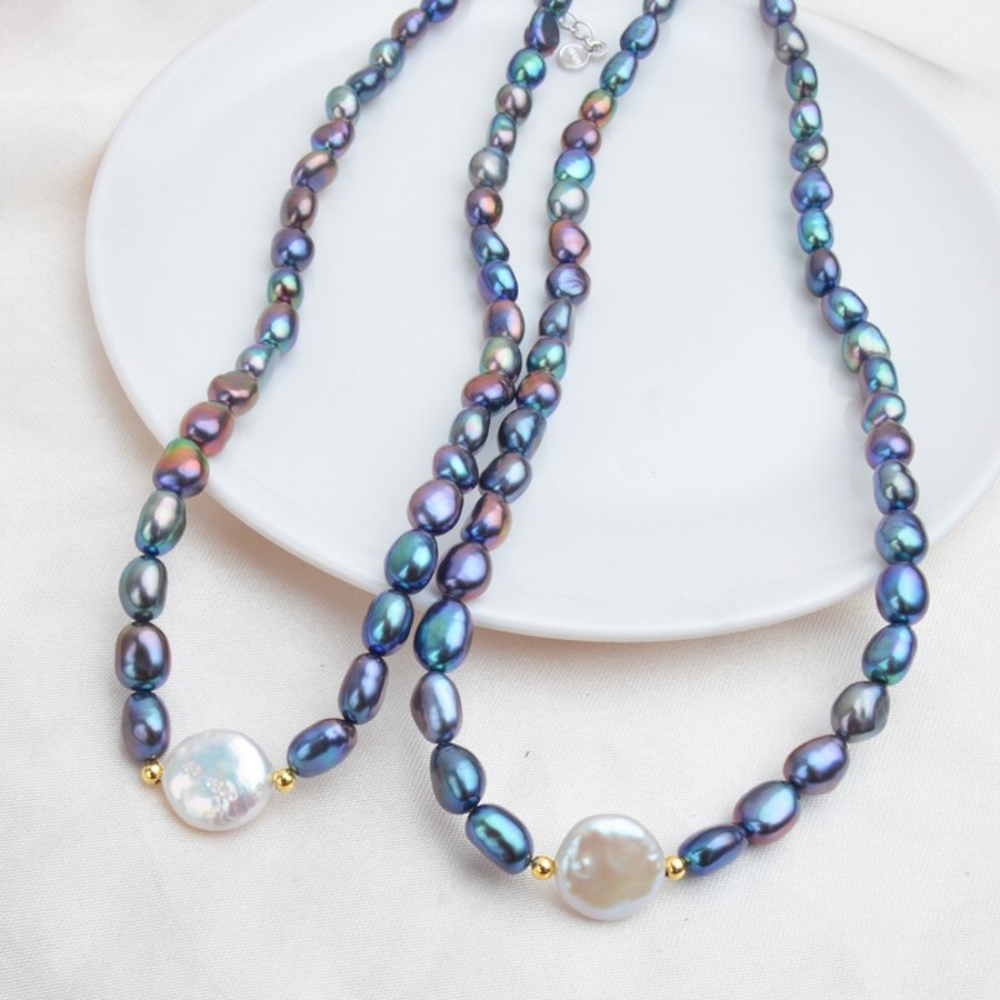 Bộ Trang Sức Ngọc Trai Baroque Cao Cấp - Chuỗi đơn - Trang Sức Cô Tấm - HATE PEARL (6-13ly) - CTJ6543