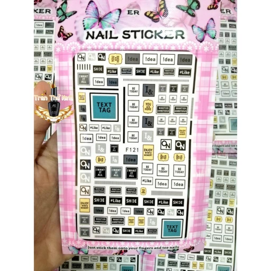 STICKER NAIL - LOGO CHỮ BYH048