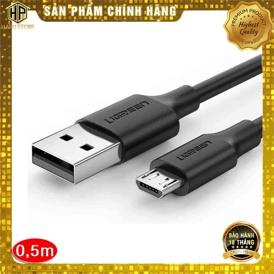 Ugreen 60135 - Cáp sạc nhanh 2.4 A dài 0,5m chuẩn Micro USB cao cấp- Hàng Chính Hãng