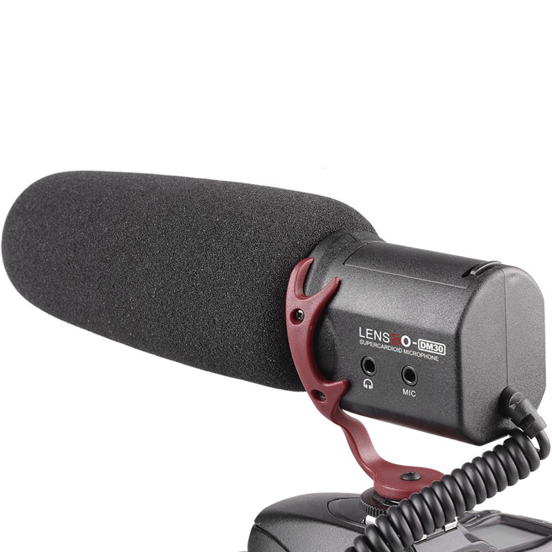 Lensgo LYM-DM30 - Microphone Shotgun Hướng Thu Super- Cardioid Cho Máy Ảnh - Hàng Chính Hãng