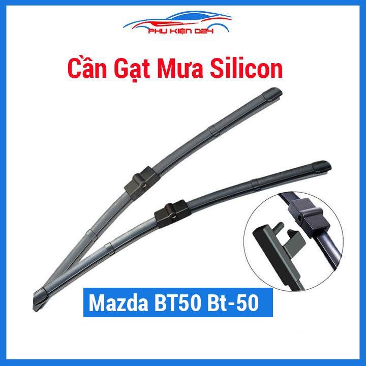 Bộ 2 chổi gạt mưa Silicon chuẩn theo xe Mazda BT50 Bt-50 gạt nước phía trước kính lái