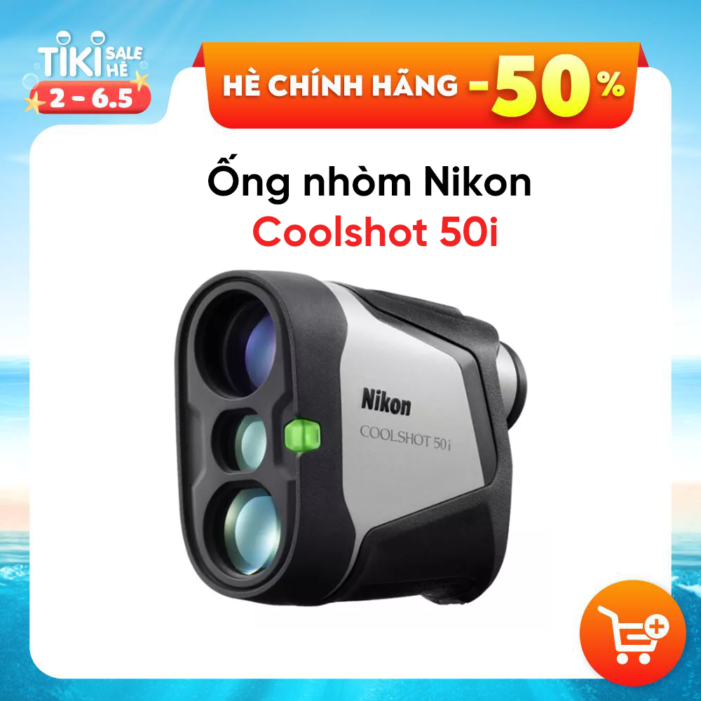 Ống nhòm Nikon Coolshot 50i - Chống nước chuẩn IPX4 - Hàng chính hãng