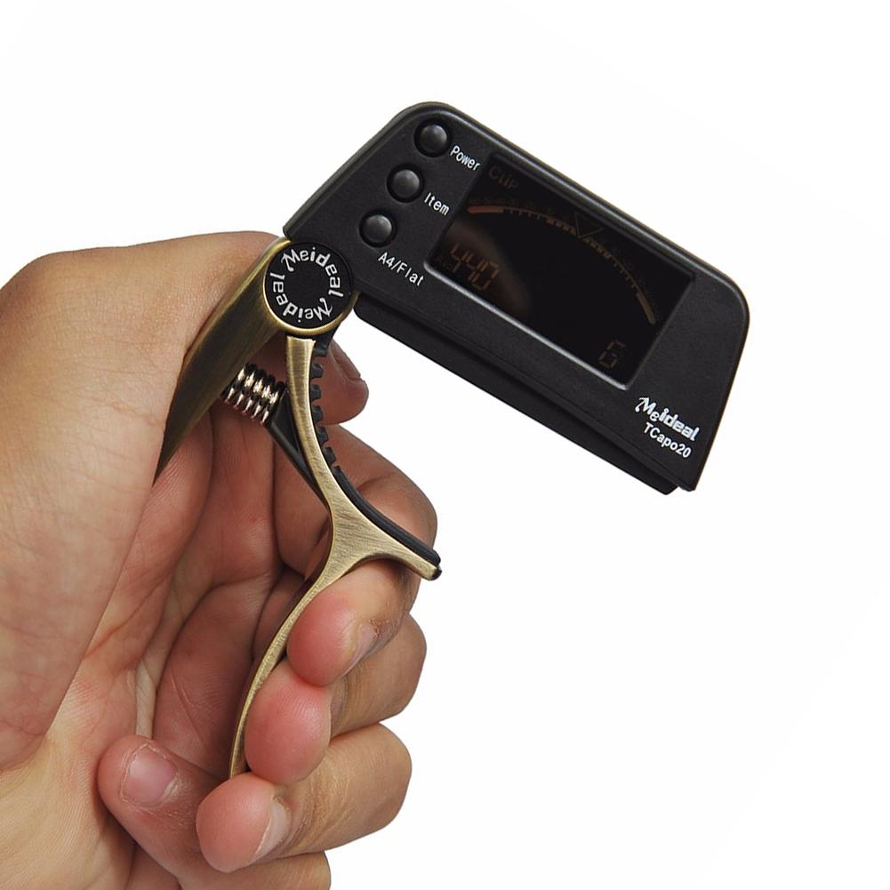 Acoustic Guitar Capo Quick Change Key Guitar Capo Tuner for Electric Guitar Parts Bass Ukulele