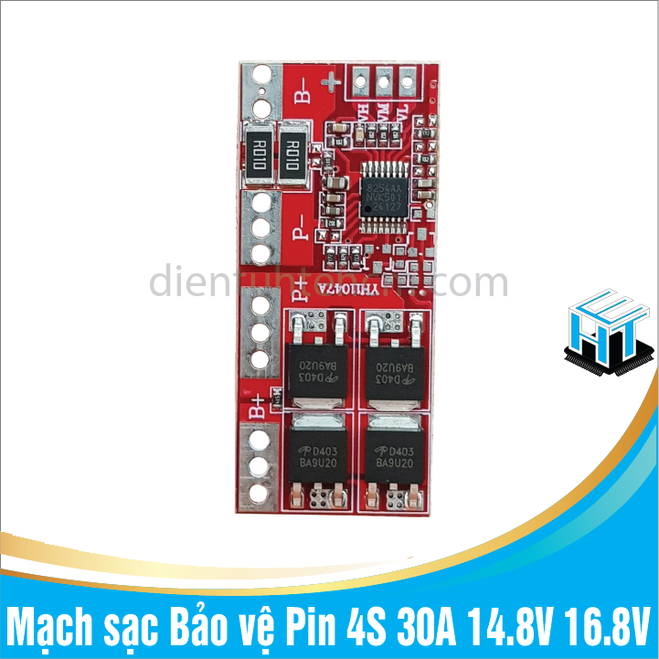 Mạch sạc Bảo vệ Pin 4S 30A 14.8V 16.8V