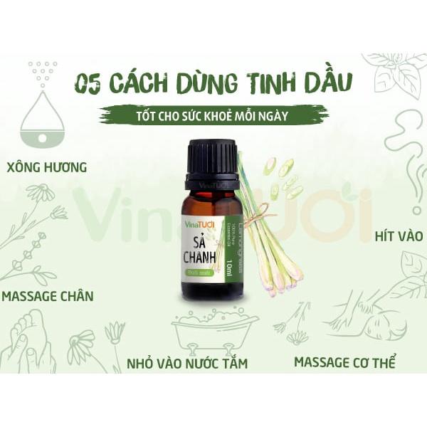 Tinh dầu thiên nhiên chanh xả 10ml chuyên dụng dùng cho máy xông tinh dầu