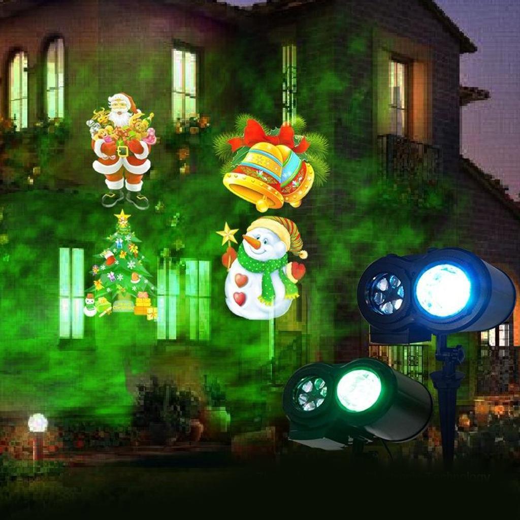 Christmas Projector Light LED Moving Outdoor Indoor Landscape Stage RGBW Lamp