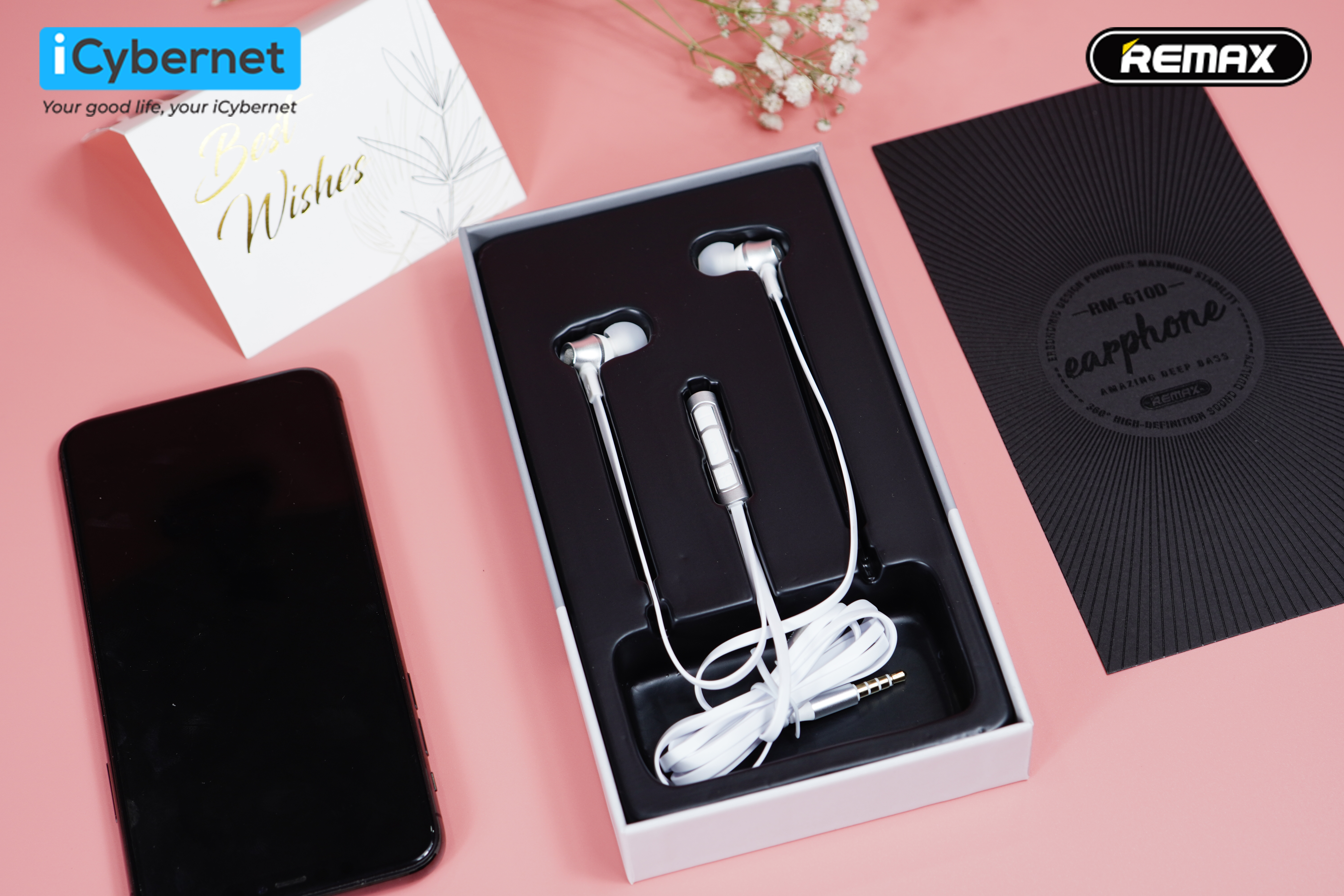 Tai nghe In Ear Remax RM610D hàng chính hãng