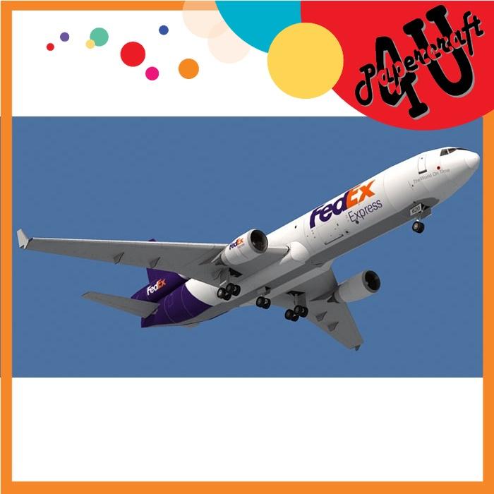 Mô hình giấy máy bay Fedex Express MD-11 tỉ lệ 1/100