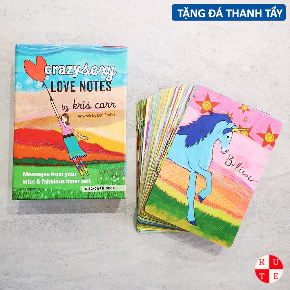 Bài Oracle Crazy Sexy Love Notes Oracle 52 Lá Bài Tặng Đá Thanh Tẩy