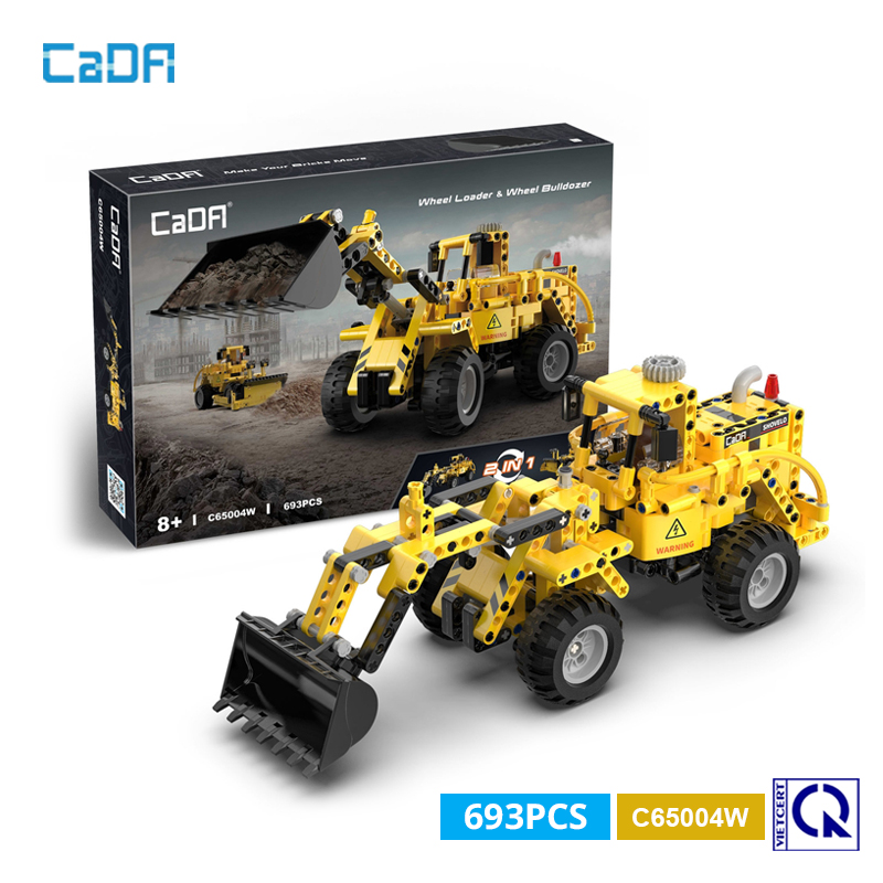 Đồ Chơi Lắp Ráp, Xếp Hình Máy xúc Excavator - CADA C65003W Mô Hình Tĩnh