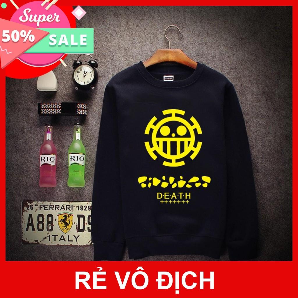 Áo nỉ One Piece Law dài tay đẹp siêu ngầu giá rẻ nhất