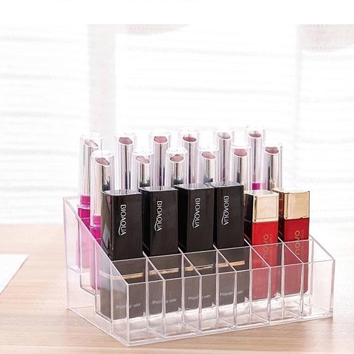 Khay Đựng Son , Đồ Trang Điểm 24 Ô Bằng Mica Chắc Chắn - PaKaSa