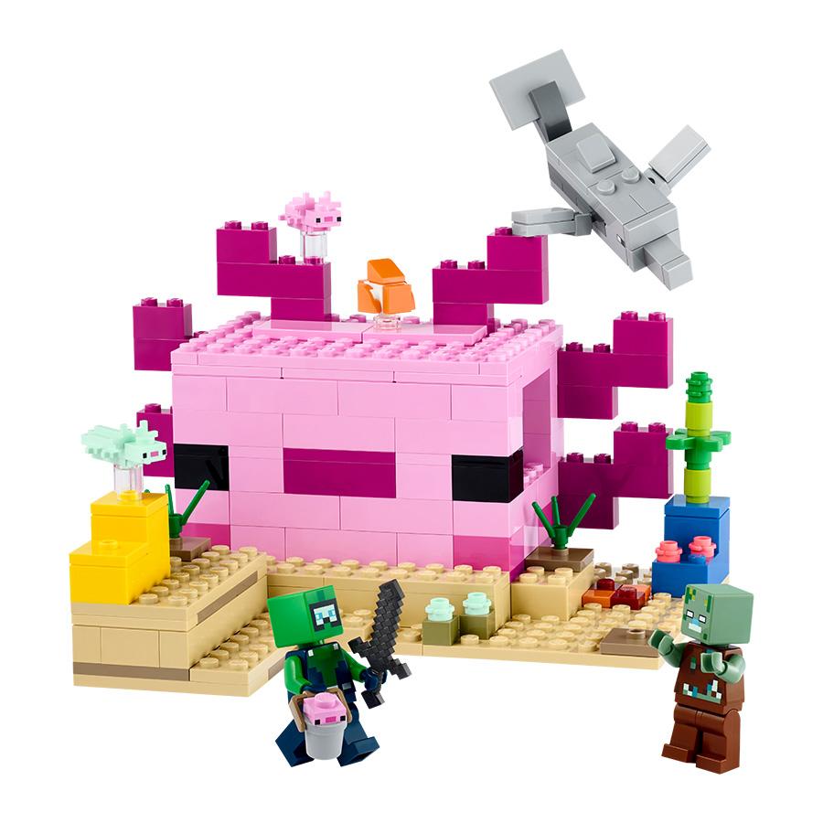 Đồ Chơi Lắp Ráp Ngôi Nhà Cá Axolotl LEGO MINECRAFT 21247 (242 chi tiết)