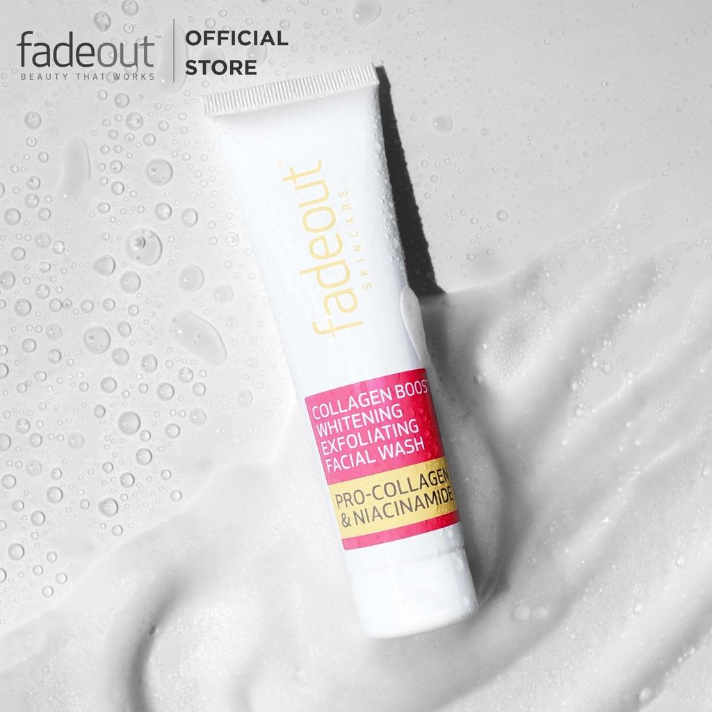 SỮA RỬA MẶT DƯỠNG TRẮNG DA FADEOUT COLLAGEN BOOST WHITENING EXFOLIATING 100ML