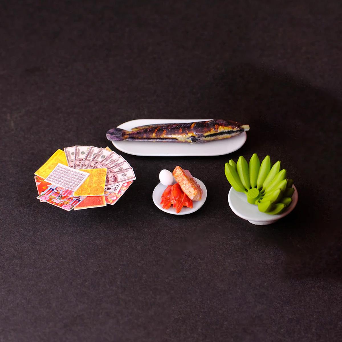 Phụ Kiện Bàn Thờ Bộ Mâm Cúng Tam Vị Cát Tường - Đong Đầy Phúc Lộc - Manihum BTLPK-02