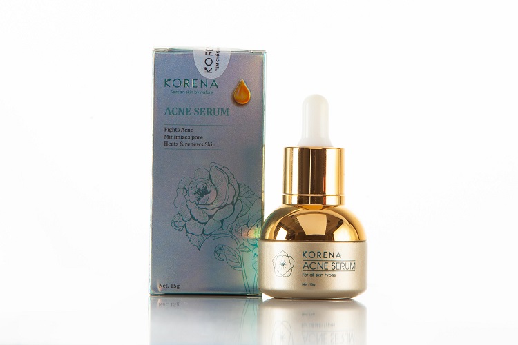 Serum Ngăn Ngừa Mụn  Korena Acne Serum - Nano Nghệ,Collagen Tự Nhiên-Mụn Trứng Cá- Mụn Mưng Mủ-Mụn Bọc