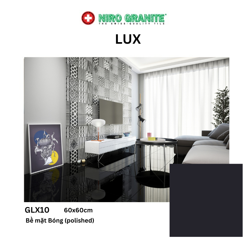 Gạch NIRO GRANITE GLX10 LUX-60x60cm - 4 viên/thùng