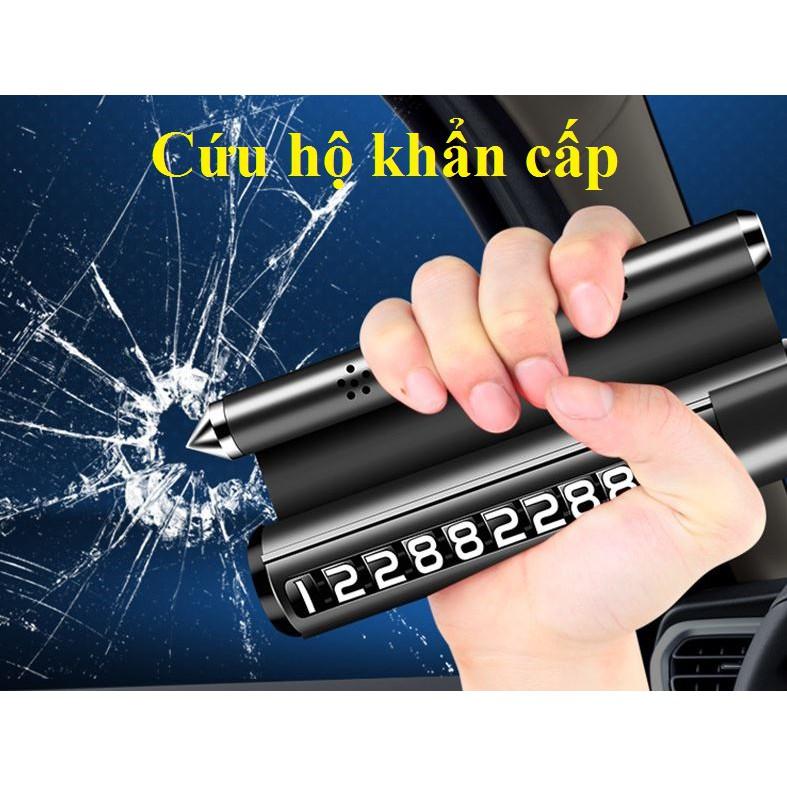 Bảng Số Điện Thoại, Thẻ Đỗ Xe Kiêm Giá Đỡ Điện Thoại, Tích Hợp Phá Kính (3 trong 1)