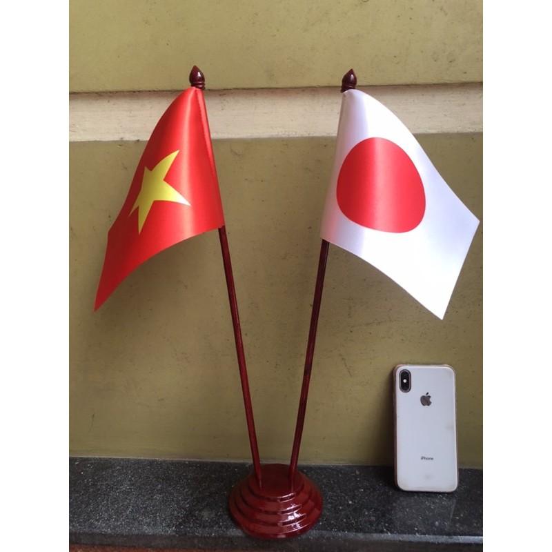 Cờ để bàn việt nam nhật bản