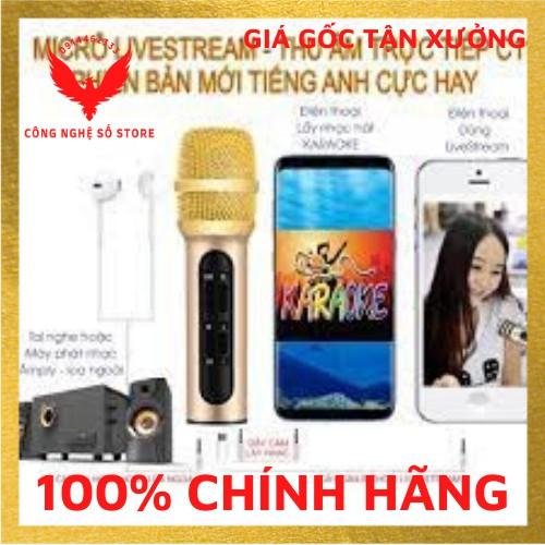 Micro livestream thu âm C11, hát karaoke, kết nối 2 điện thoại cùng lúc, tặng tai nghe thông minh cao cấp.