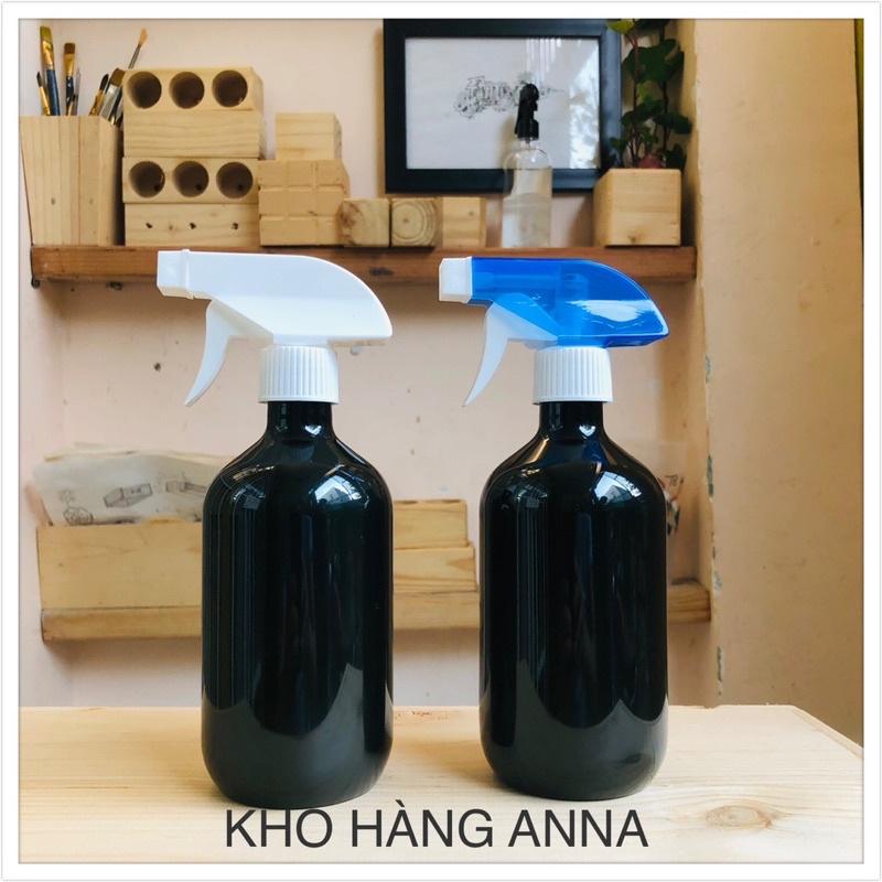 Bình Xịt tóc , Bình chai xịt tưới cây , chai nhấn xịt giọt vòi nhấn 500ml/ 300ml MÀU ĐEN , Màu Nâu , Màu xanh lá