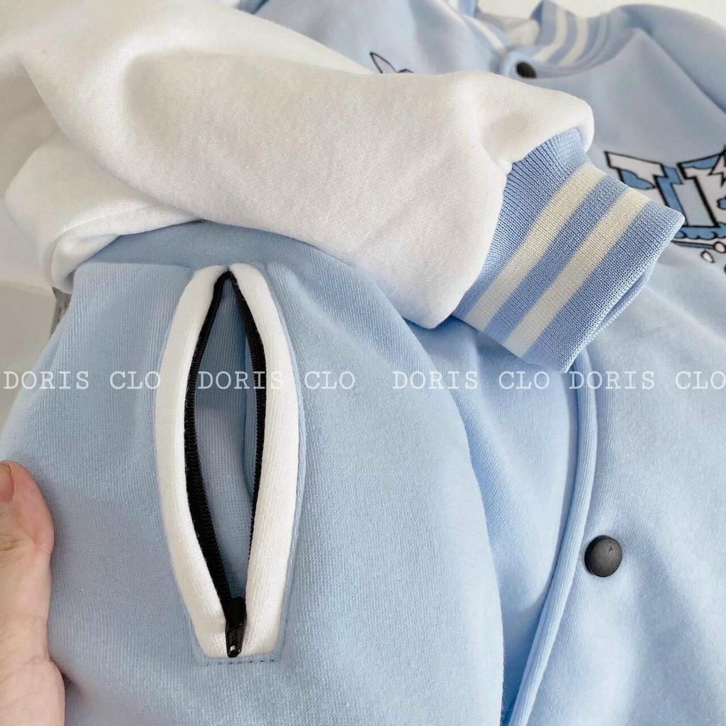 Áo khoác cardigan nỉ ngoại 2 lớp cổ tròn cực đẹp thời trang mới hottrend cho các bạn trẻ