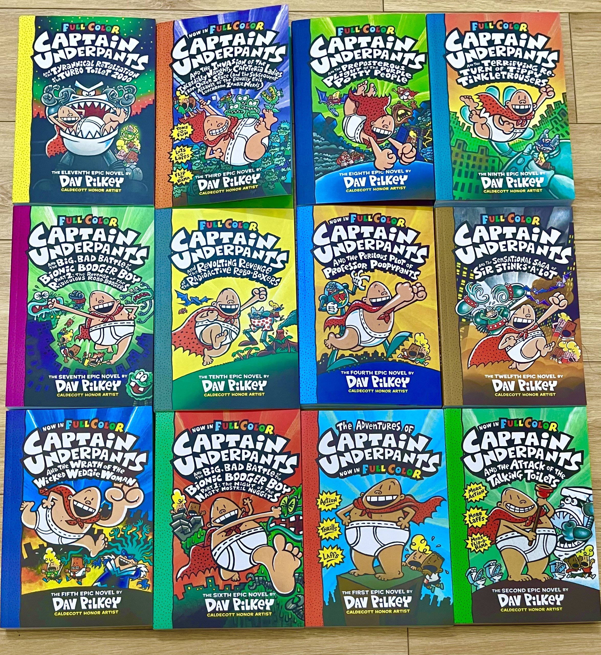 Thuyền trưởng quần chíp - captain underpants bộ nhập 12q