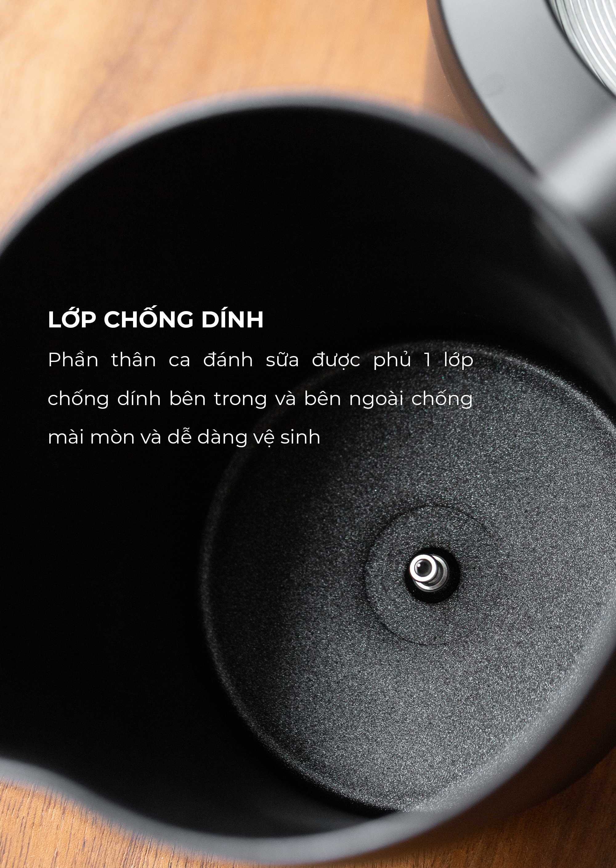 Máy đánh sữa nóng lạnh tự động 250ml CAFE DE KONA