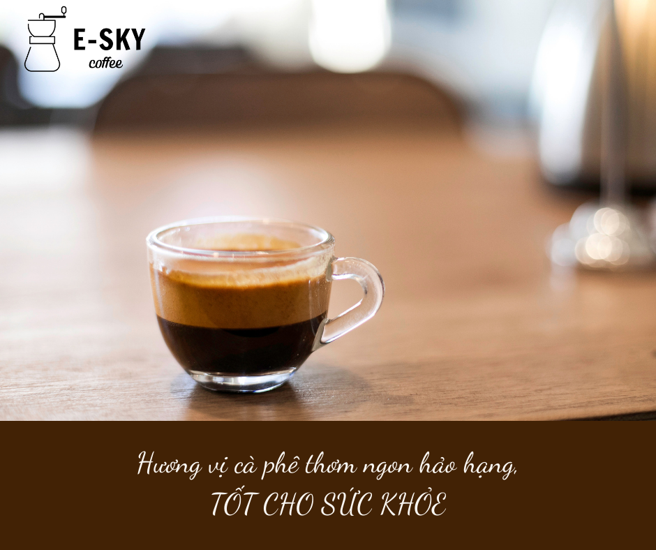 Cà Phê Rang Xay Nguyên Chất Signature E-SKY Coffee (Cafe Robusta - Arabica - Culi) Pha Phin Pha Máy Cold Brew 250g-500g