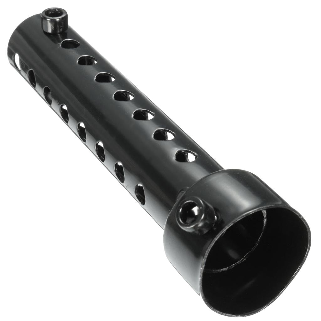 2Pieces Universal Motorcycle Exhaust Pipe Muffler Baffle Silencer Black 35mm