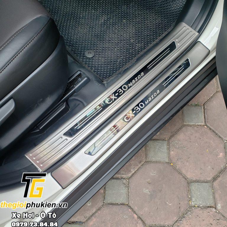 Bộ Ốp bậc cửa, Nẹp bước chân Inox Mazda CX-30, CX30