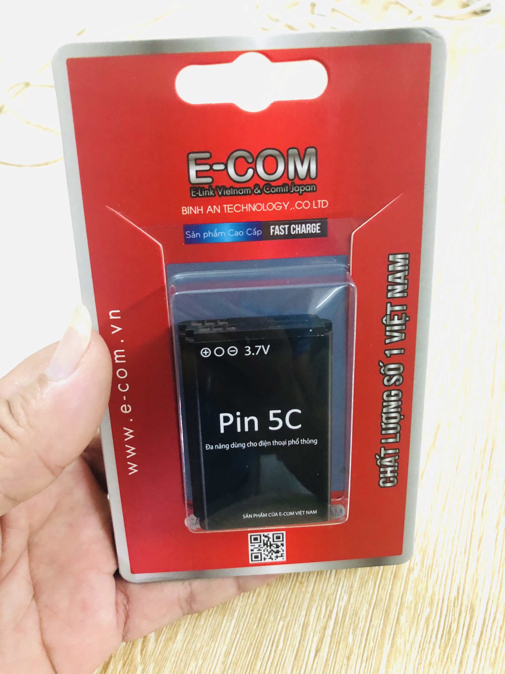 Pin 5c dung lượng cao 1500mAh E-COM