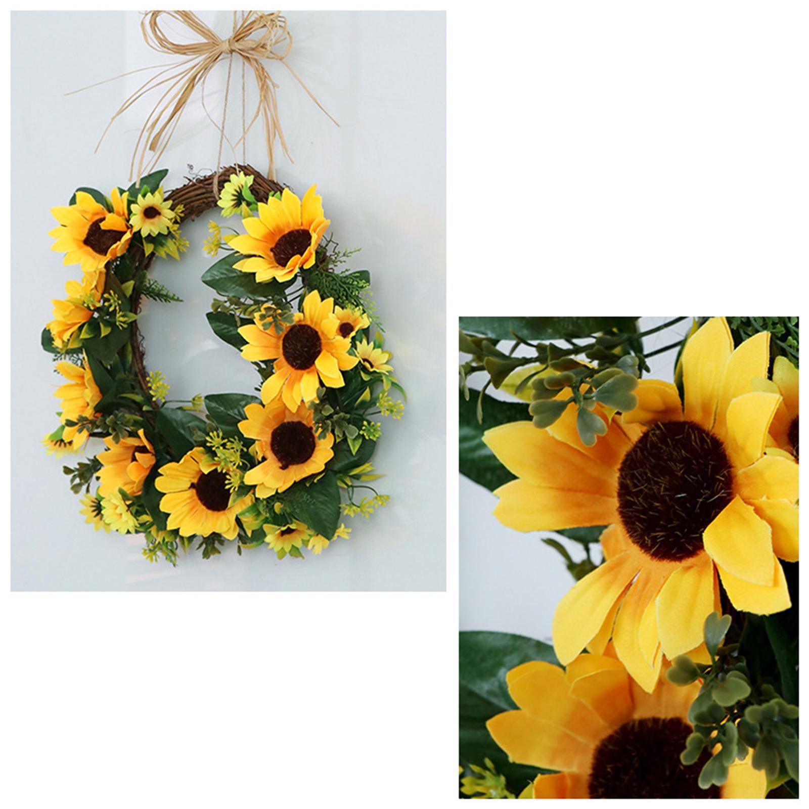 Artificial   Wreath, 13.8 Inch Decorative  Flower Wreath