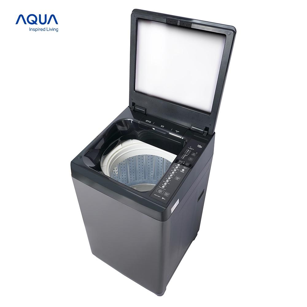 Máy giặt cửa trên Aqua 10kg AQW-U100FT.BK - Hàng chính hãng - Chỉ giao HCM, Hà Nội, Đà Nẵng, Hải Phòng, Bình Dương, Đồng Nai, Cần Thơ