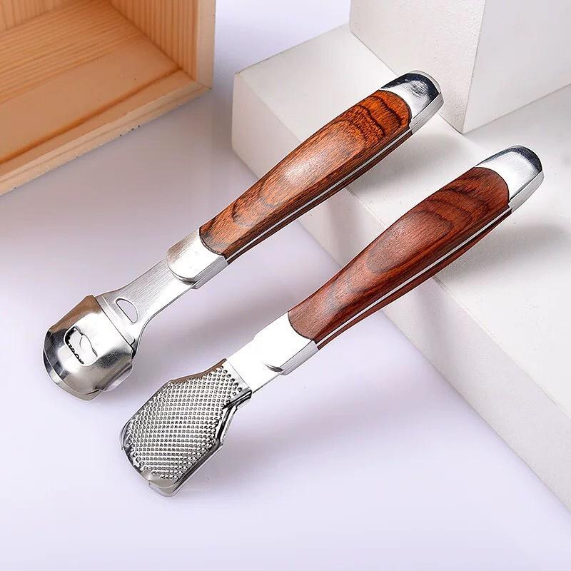 Dụng Cụ Chà Gót Chân, Mài Gót Chân, Tẩy Da Chết Bằng Inox Cao Cấp Kèm Lưỡi Cạo