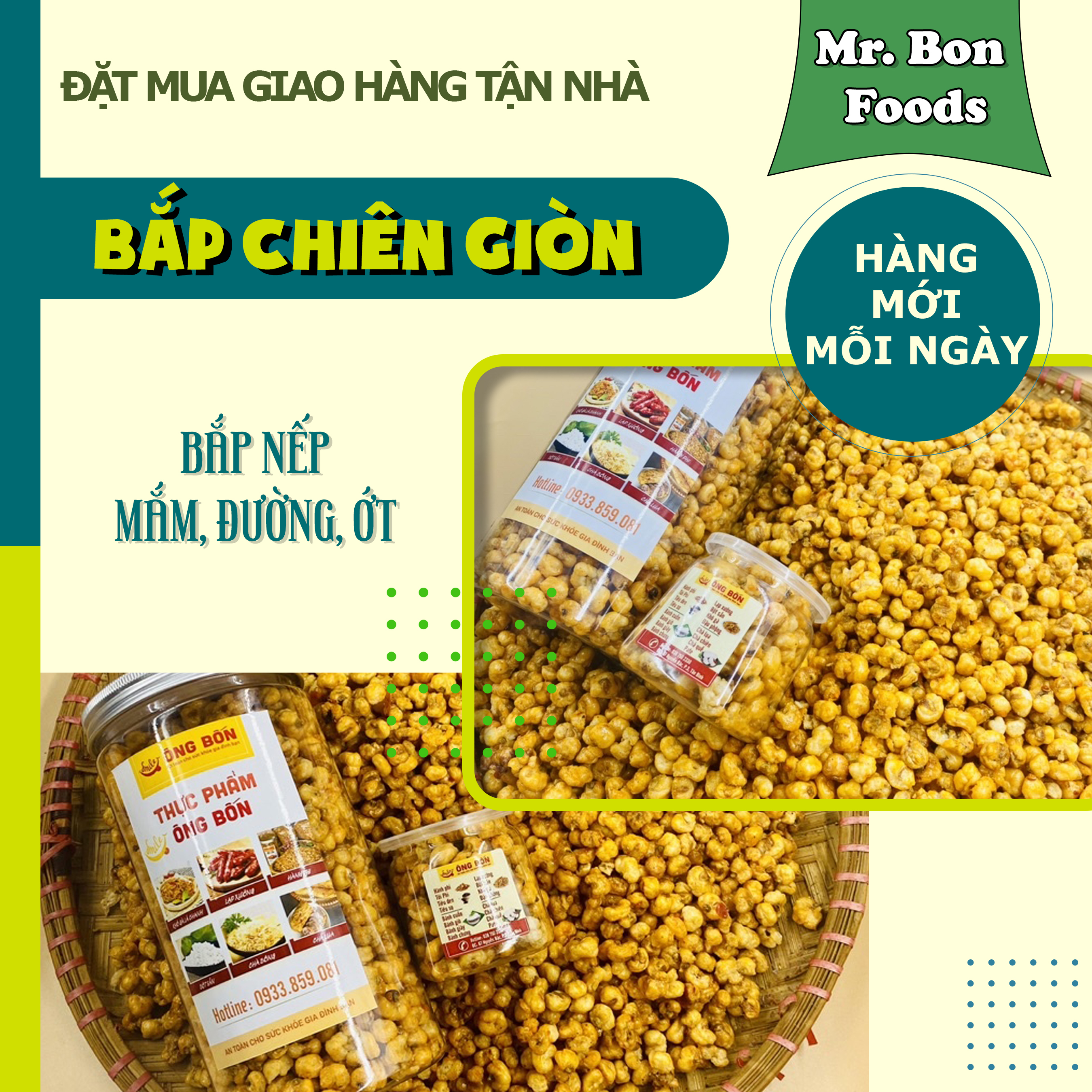 Bắp Chiên Giòn Tẩm Gia Vị - Vị Mắm Ớt Đậm Đà