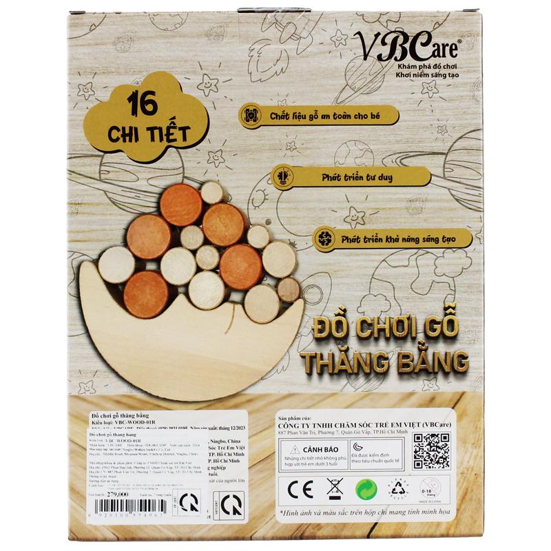 Đồ Chơi Gỗ Thăng Bằng - VBC-WOOD-01R (16 Chi Tiết)