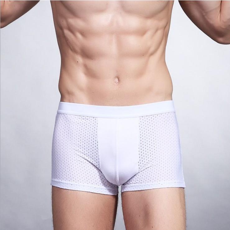 Combo 4 quần Boxer nam chất thun lạnh thông hơi, thoáng khí đóng túi Zip cao cấp giá tốt AVI - 390