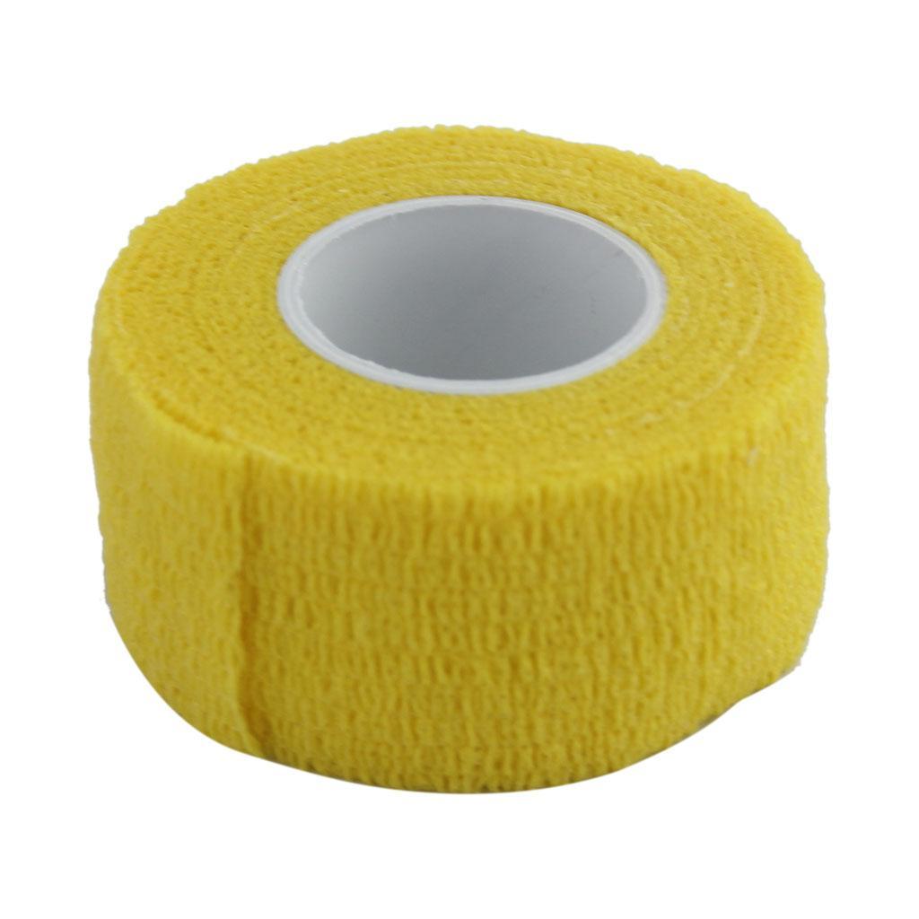 2-5pack 2.5cm First Aid  Ankle Care Self-Adhesive Bandage Gauze Tape Yellow