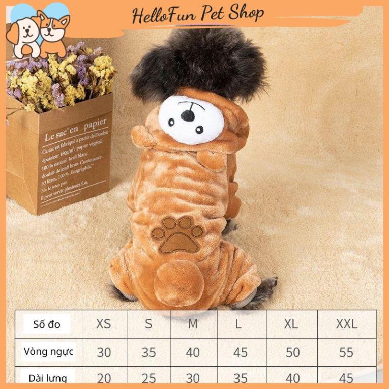 Áo cho chó mèo hình thú 4 chân siêu đáng yêu