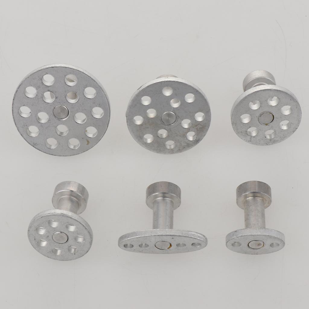 6 Sizes Auto Tool Kit Aluminum Glue Puller Tabs for Car Paintless Repair