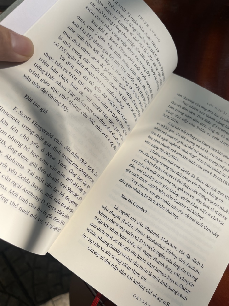 GATSBY VĨ ĐẠI – F. Scott Fitzgerald – Dịch giả Thiên Lương - Nxb Văn Học