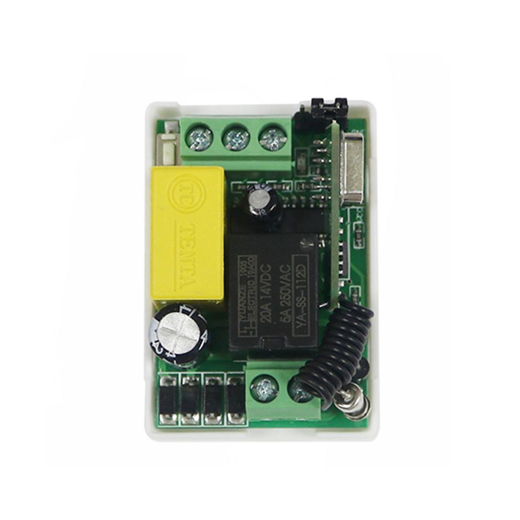 DC 12V 1 Channel Remote Control Switch Control Wireless RF Relay 1 Receiver With 1 Transmitter L
