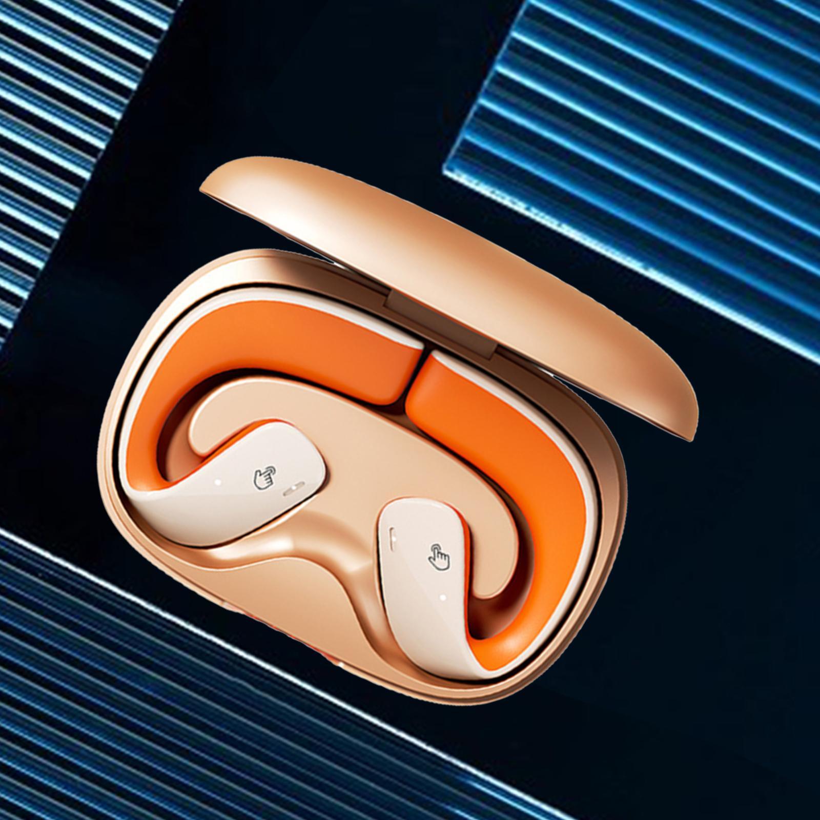 Wireless Clip on Headphones Touch Control V5.3 Earphones for Outdoor Workout