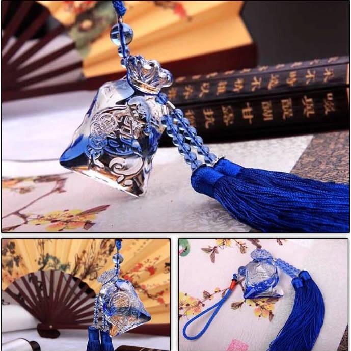 Dây Treo Túi Tiền Xanh Trang Trí ô Tô