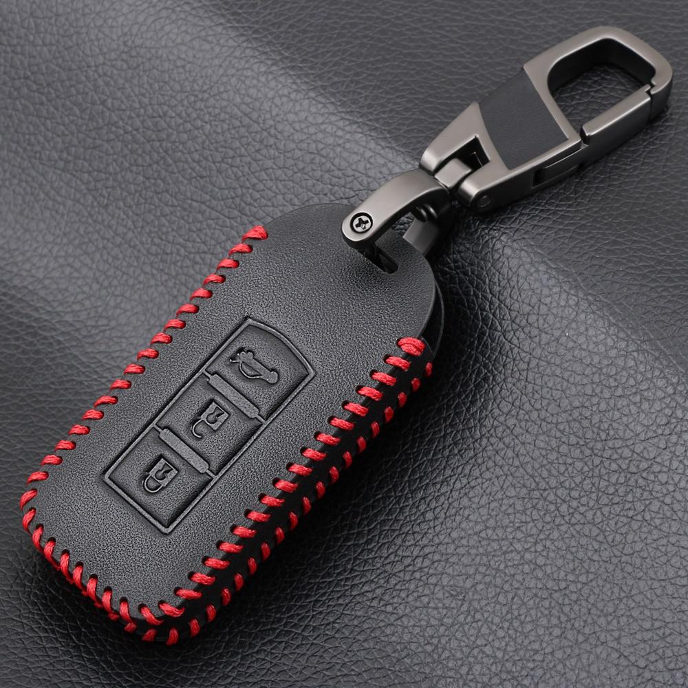 Vỏ Da Bảo Vệ Chìa Khóa Điều Khiển Từ Xa Cho Xe Hơi Mitsubishi Outlander Lancer Ex Asx Colt Grandis Pajero