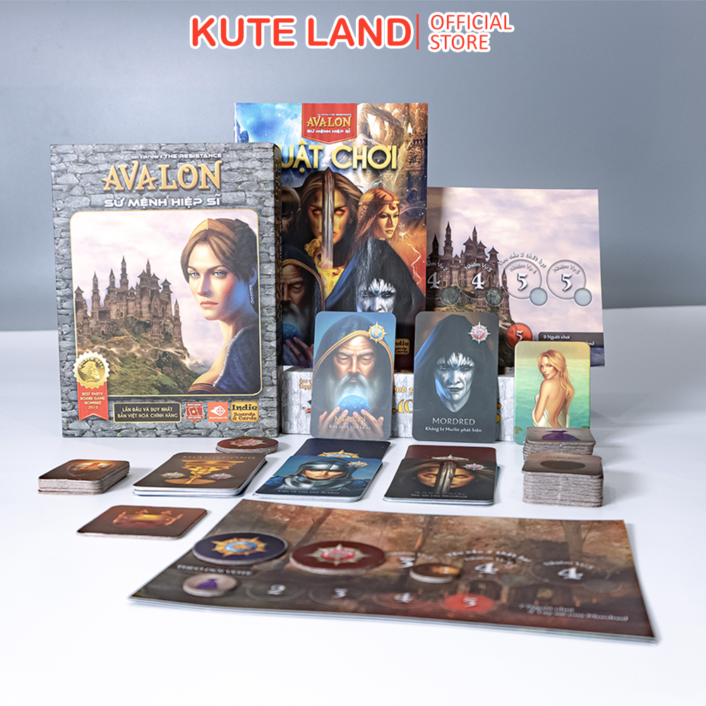 Board Game Avalon Việt Hóa - ẩn vai kịch tính hấp dẫn dành cho 5-10 người chơi