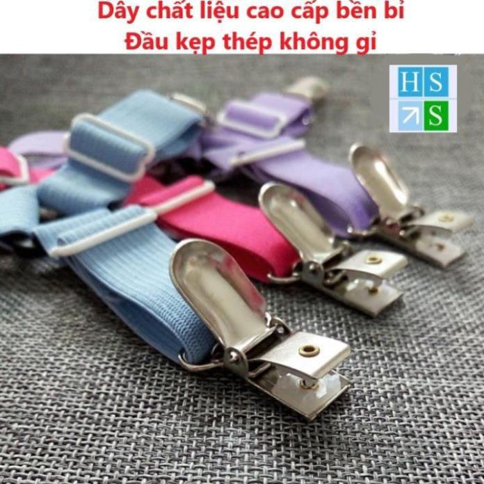 Bộ 4 Kẹp ga trải giường chống xê dịch, cố định và giữ phẳng drap ga phủ giường (Giao mầu ngẫu nhiên) - nhà cửa đời sống