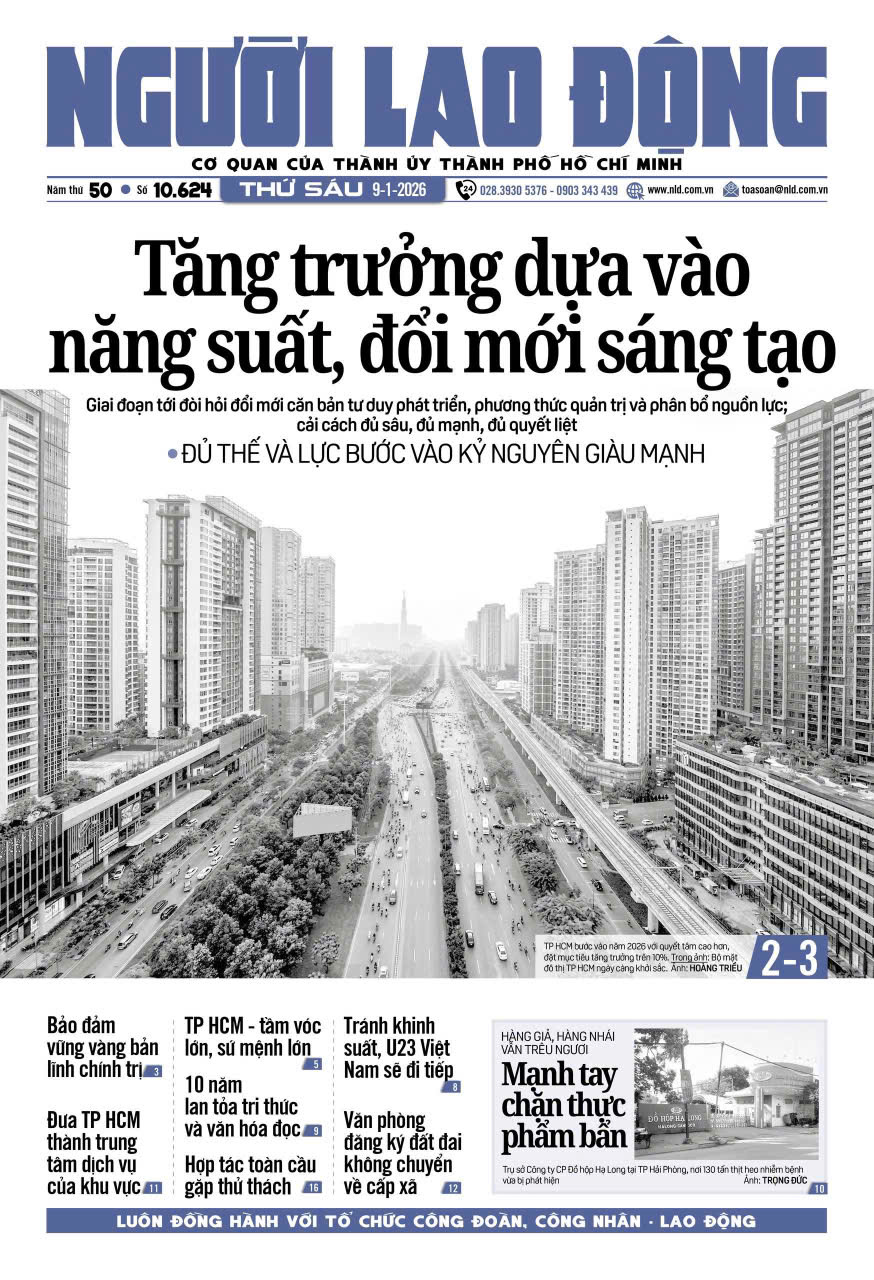 Nhật báo Người Lao Động từ ngày 05-01-2026 đến 11-01-2026