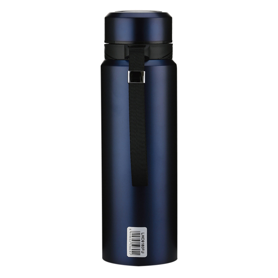 Bình Giữ Nhiệt Bằng Thép Không Gỉ Lock&amp;Lock Vacuum Bottle LHC6180FU (800ML) - Xanh Đậm